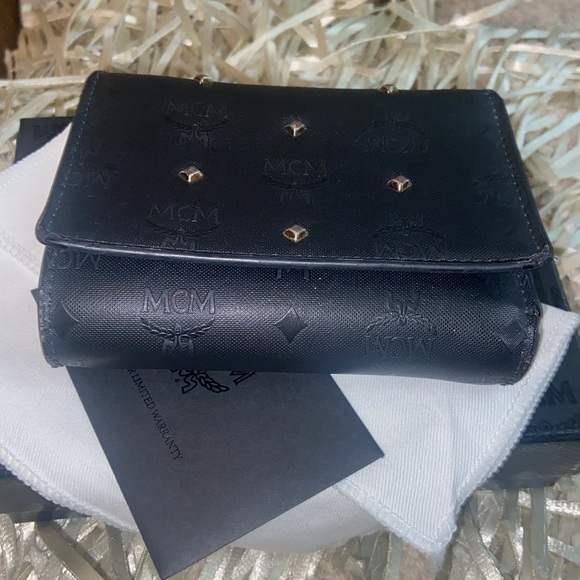 MCM Claudia Trifold Studded Wallet; Excellent condition. Box, authen. card & bag - Picture 10 of 10